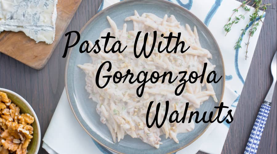 pasta with gorgonzola walnuts